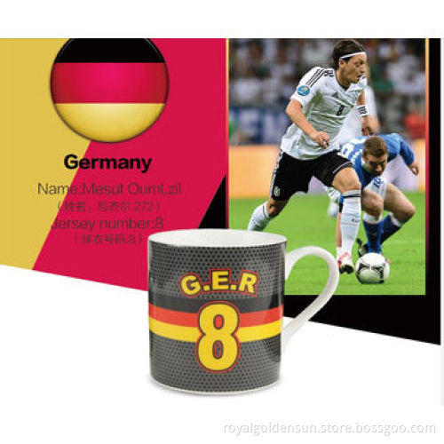 soccer cup ceramic mugs